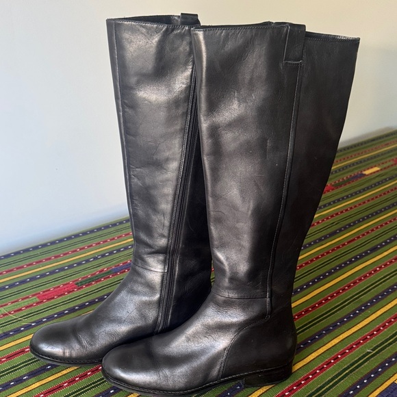 Cole Haan Katrina Knee-High Riding Boots Black Leather Size 9.5B - Picture 6 of 14